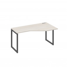 Стол "Техно" металлокаркас QUATTRO эргономичный правый дуб / металлокаркас антрацит А4 А4 056 ДШ