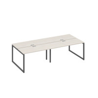 Станция 4х140 в офис каркас QUATTRO дуб / металлокаркас антрацит А4 А4 171-2 ДШ