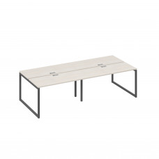 Станция 4х140 в офис каркас QUATTRO дуб / металлокаркас антрацит А4 А4 171-2 ДШ