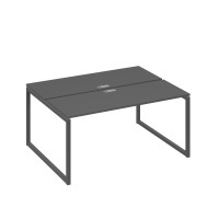 Рабочая станция каркасе QUATTRO (2х160) антрацит премиум / металлокаркас антрацит А4 А4 172 АР