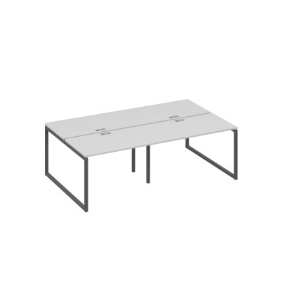 Станция на металлокаркасе QUATTRO 4х120 офисная серый / металлокаркас антрацит А4 А4 173-2 СЕ