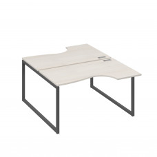 Рабочая станция каркас QUATTRO (2х140) столы Классика дуб / металлокаркас антрацит А4 А4 184 ДШ