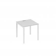 Стол письменный на металлокаркасе UNO серый / металлокаркас белый А4 Б1 021 СЕ