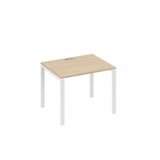 Стол письменный на металлокаркасе UNO дуб скандинавский / металлокаркас белый А4 Б1 022 ДК