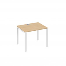 Стол письменный на металлокаркасе UNO натуральный дуб / металлокаркас белый А4 Б1 022 НД