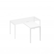 Брифинг-приставка с каркасом UNO белый премиум / металлокаркас белый А4 Б1 071 БП