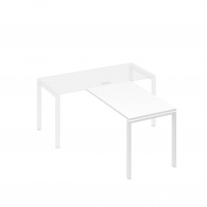 Брифинг-приставка на металлокаркасе UNO белый премиум / металлокаркас белый А4 Б1 074 БП