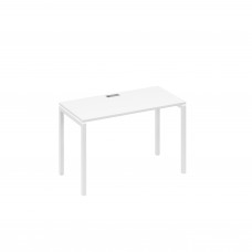 Стол письменный на металлокаркасе DUE белый премиум / металлокаркас белый А4 Б2 003 БП