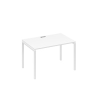 Стол письменный на металлокаркасе DUE белый премиум / металлокаркас белый А4 Б2 023 БП
