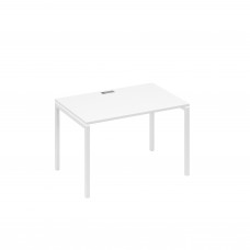Стол письменный на металлокаркасе DUE белый премиум / металлокаркас белый А4 Б2 023 БП