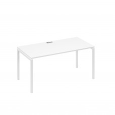 Стол письменный на металлокаркасе DUE белый премиум / металлокаркас белый А4 Б2 025 БП