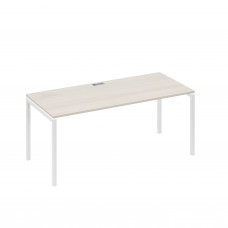 Стол письменный на металлокаркасе DUE дуб / металлокаркас белый А4 Б2 026 ДШ