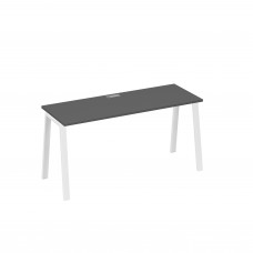 Стол письменный на металлокаркасе TRE антрацит премиум / металлокаркас белый А4 Б3 005 АР