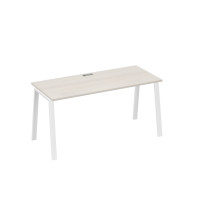 Стол письменный на металлокаркасе TRE дуб / металлокаркас белый А4 Б3 015 ДШ