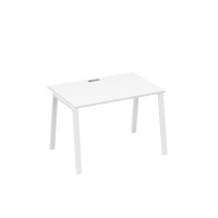 Стол письменный на металлокаркасе TRE белый премиум / металлокаркас белый А4 Б3 023 БП