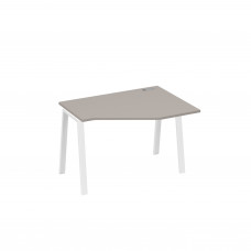 Стол эргономичный металлокаркас TRE правый "Техно" мокко премиум / металлокаркас белый А4 Б3 052 МП