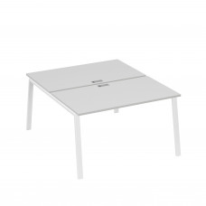 Рабочая станция каркас TRE 2х140 офисная серый / металлокаркас белый А4 Б3 177 СЕ