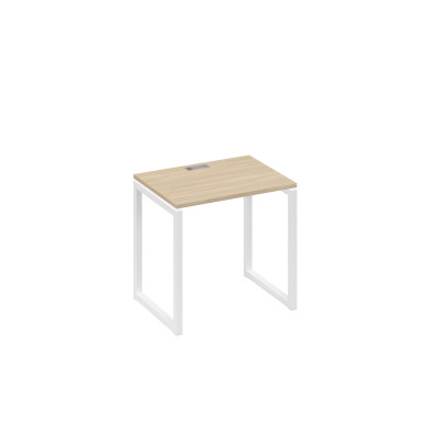 Стол письменный на металлокаркасе QUATTRO дуб скандинавский / металлокаркас белый А4 Б4 001 ДК
