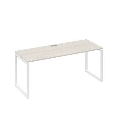 Стол письменный на металлокаркасе QUATTRO дуб / металлокаркас белый А4 Б4 016 ДШ