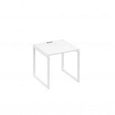 Стол письменный на металлокаркасе QUATTRO белый премиум / металлокаркас белый А4 Б4 021 БП