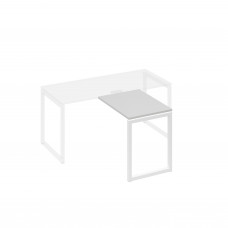 Брифинг-приставка опоры QUATTRO серый / металлокаркас белый А4 Б4 071 СЕ