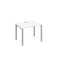 Стол письменный на металлокаркасе UNO белый премиум / металлокаркас серый А4 С1 012 БП