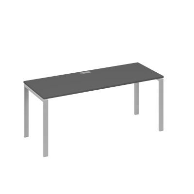 Стол письменный на металлокаркасе UNO антрацит премиум / металлокаркас серый А4 С1 016 АР