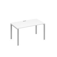 Стол письменный на металлокаркасе UNO белый премиум / металлокаркас серый А4 С1 024 БП