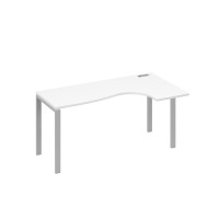 Стол эргономичный "Классика" правый на металлокаркасе UNO белый премиум / металлокаркас серый А4 С1 036 БП
