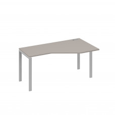 Стол "Техно" на металлокаркасе UNO эргономичный правый мокко премиум / металлокаркас серый А4 С1 056 МП