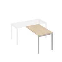 Брифинг-приставка на металлокаркасе UNO дуб скандинавский / металлокаркас серый А4 С1 074 ДК