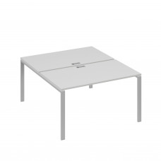Станция рабочая на металлокаркасе UNO 2х140 серый / металлокаркас серый А4 С1 177 СЕ
