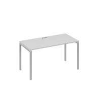 Стол 140x70 письменный на каркасе DUE серый / металлокаркас серый А4 С2 014 СЕ