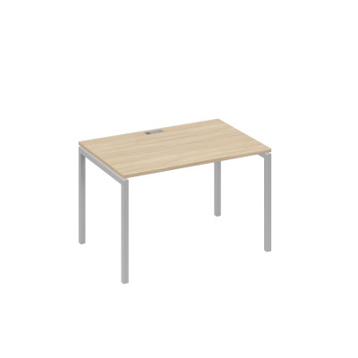 Стол письменный на металлокаркасе DUE дуб скандинавский / металлокаркас серый А4 С2 023 ДК