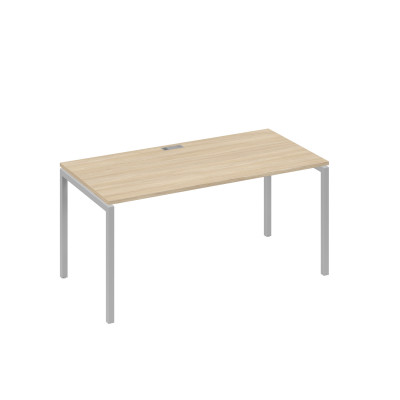 Стол письменный на металлокаркасе DUE дуб скандинавский / металлокаркас серый А4 С2 025 ДК