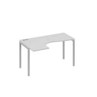 Стол эргономичный "Классика" левый на металлокаркасе DUE серый / металлокаркас серый А4 С2 033 СЕ