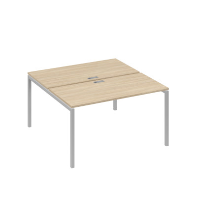 Рабочая станция опоры DUE 2х140 дуб скандинавский / металлокаркас серый А4 С2 174 ДК