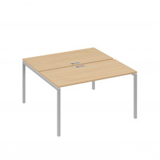 Рабочая станция опоры DUE 2х140 натуральный дуб / металлокаркас серый А4 С2 174 НД