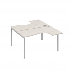 Станция каркас DUE столы (2х140) Классика дуб / металлокаркас серый А4 С2 181 ДШ