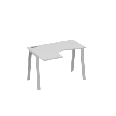 Стол левый "Классика" эргономичный металлокаркас TRE серый / металлокаркас серый А4 С3 031 СЕ