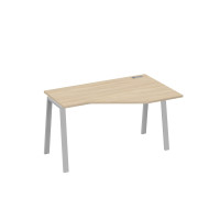 Стол эргономичный правый "Техно" на металлокаркасе TRE дуб скандинавский / металлокаркас серый А4 С3 054 ДК