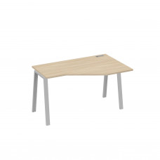 Стол эргономичный правый "Техно" на металлокаркасе TRE дуб скандинавский / металлокаркас серый А4 С3 054 ДК