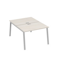 Станция (2х120) рабочая с металлокаркасом TRE дуб / металлокаркас серый А4 С3 176 ДШ