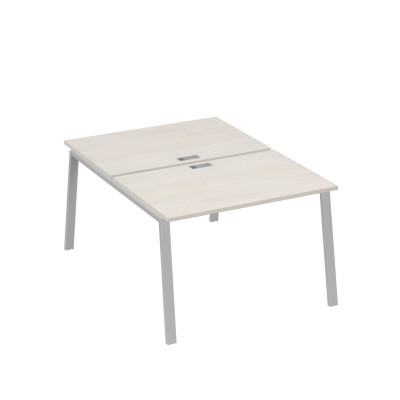 Станция (2х120) рабочая с металлокаркасом TRE дуб / металлокаркас серый А4 С3 176 ДШ