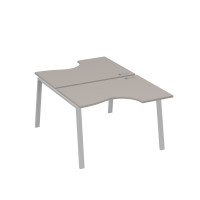 Рабочая станция со столами (2х120) каркас TRE мокко премиум / металлокаркас серый А4 С3 183 МП