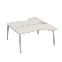 Рабочая станция опоры TRE (2х160) столы Классика дуб / металлокаркас серый А4 С3 185 ДШ