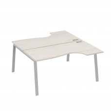 Рабочая станция опоры TRE (2х160) столы Классика дуб / металлокаркас серый А4 С3 185 ДШ