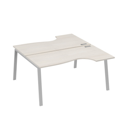 Рабочая станция опоры TRE (2х160) столы Классика дуб / металлокаркас серый А4 С3 185 ДШ