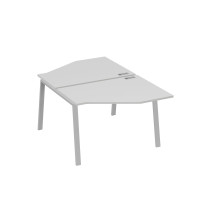 Рабочая станция TRE (2х120) со столами Техно серый / металлокаркас серый А4 С3 186 СЕ