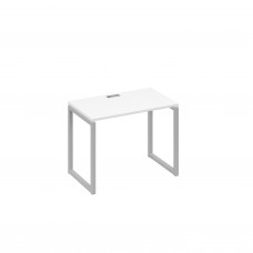 Стол письменный на металлокаркасе QUATTRO белый премиум / металлокаркас серый А4 С4 002 БП